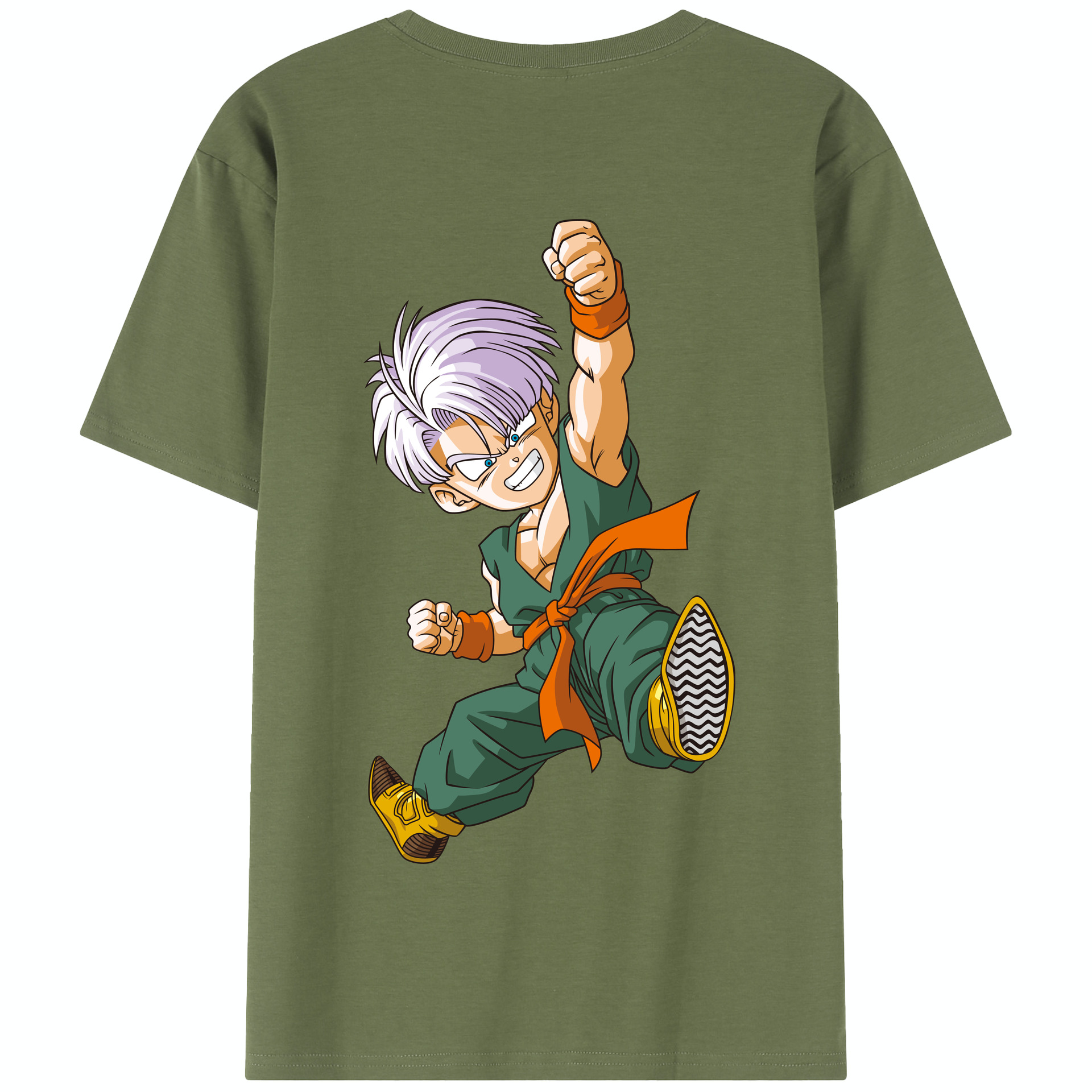 （画像用） ドラゴンボール トランクス（Torankusu）DRAGON BALL Trunks 綿100％半袖Tシャツ（背面プリント）